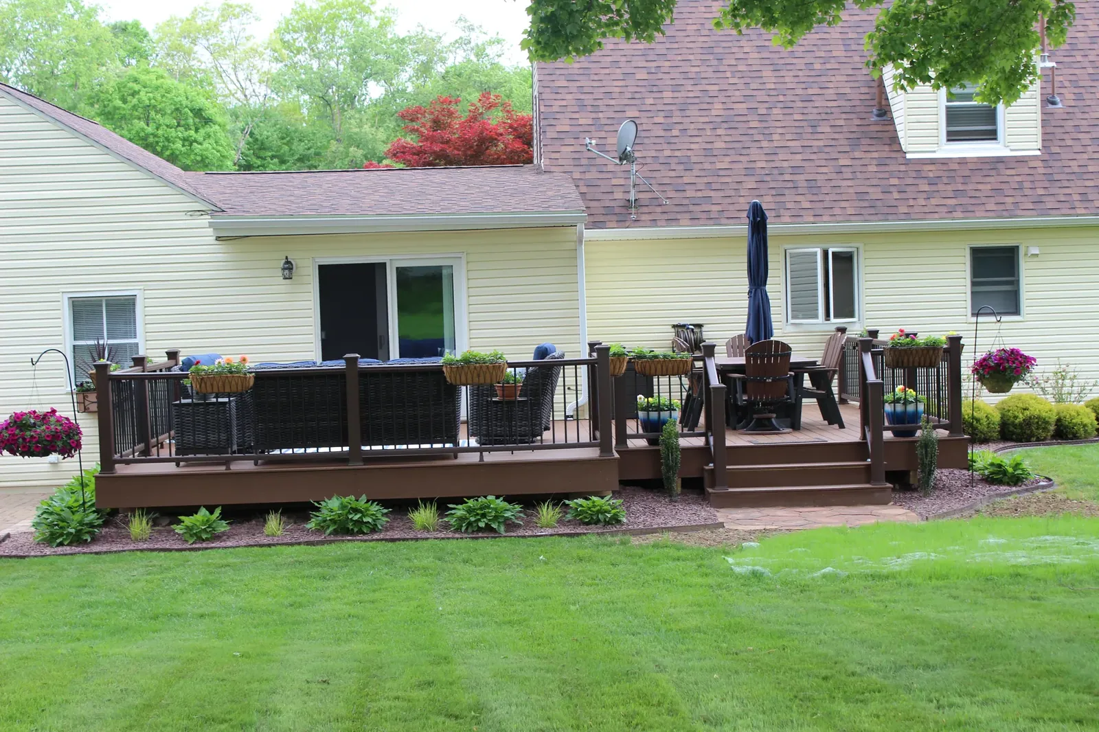 Porch restoration built by Oasis Custom Decks